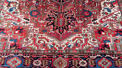 Vintage Heriz 9'2"x12'5" Area Rug