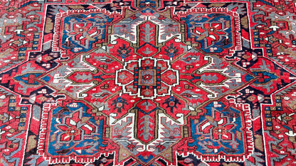 Vintage Heriz 9'2"x12'5" Area Rug