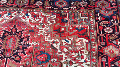 Vintage Heriz 9'2"x12'5" Area Rug
