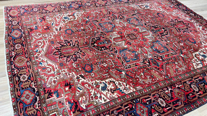 Vintage Heriz 9'2"x12'5" Area Rug