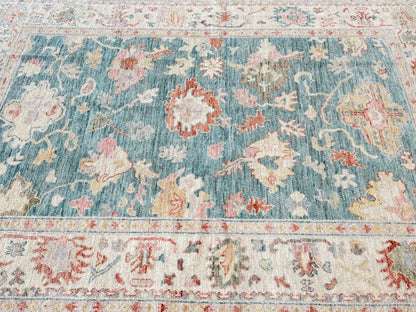 Floral Oushak 5'11"x8'10" Area Rug