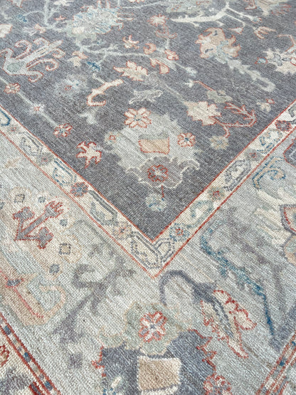 Floral Oushak 8'1"x9'11" Area Rug