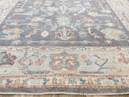 Floral Oushak 8'1"x9'11" Area Rug