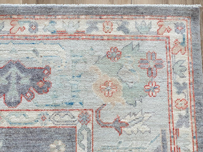 Floral Oushak 8'1"x9'11" Area Rug