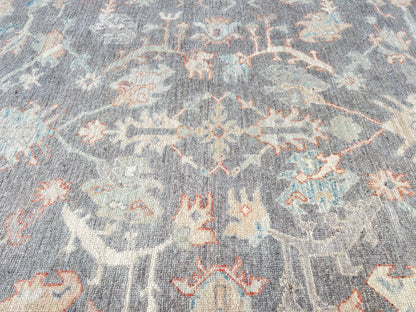 Floral Oushak 8'1"x9'11" Area Rug
