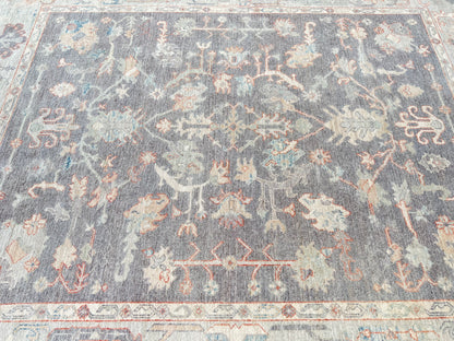 Floral Oushak 8'1"x9'11" Area Rug