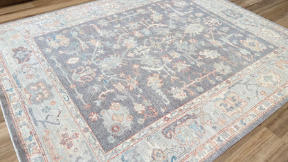 Floral Oushak 8'1"x9'11" Area Rug