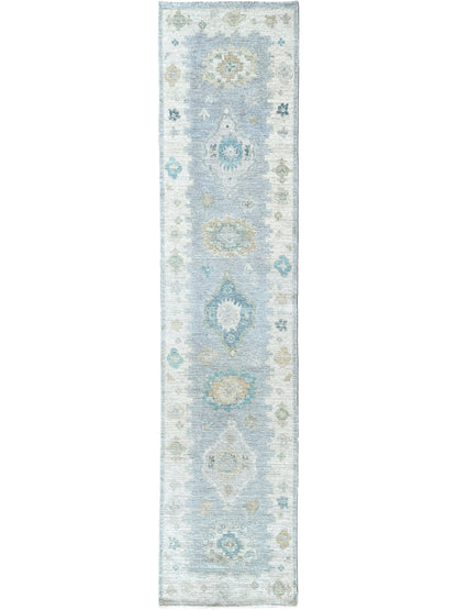 Floral Oushak Runner 2'9"x11'8" Area Rug