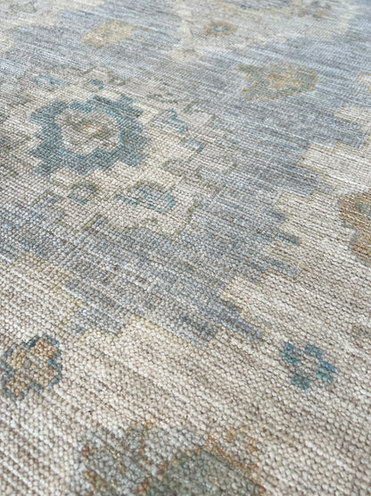 Floral Oushak Runner 2'9"x11'8" Area Rug