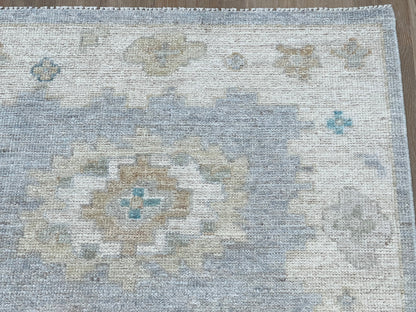 Floral Oushak Runner 2'9"x11'8" Area Rug