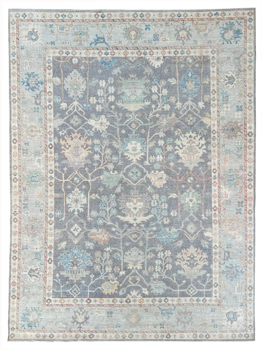 Floral Oushak 9'x12' Area Rug