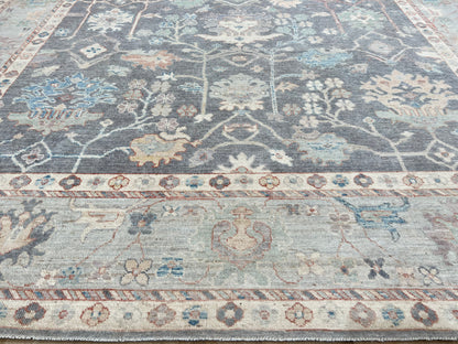 Floral Oushak 9'x12' Area Rug