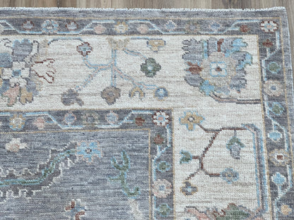 Floral Oushak 6'x9'1" Area Rug
