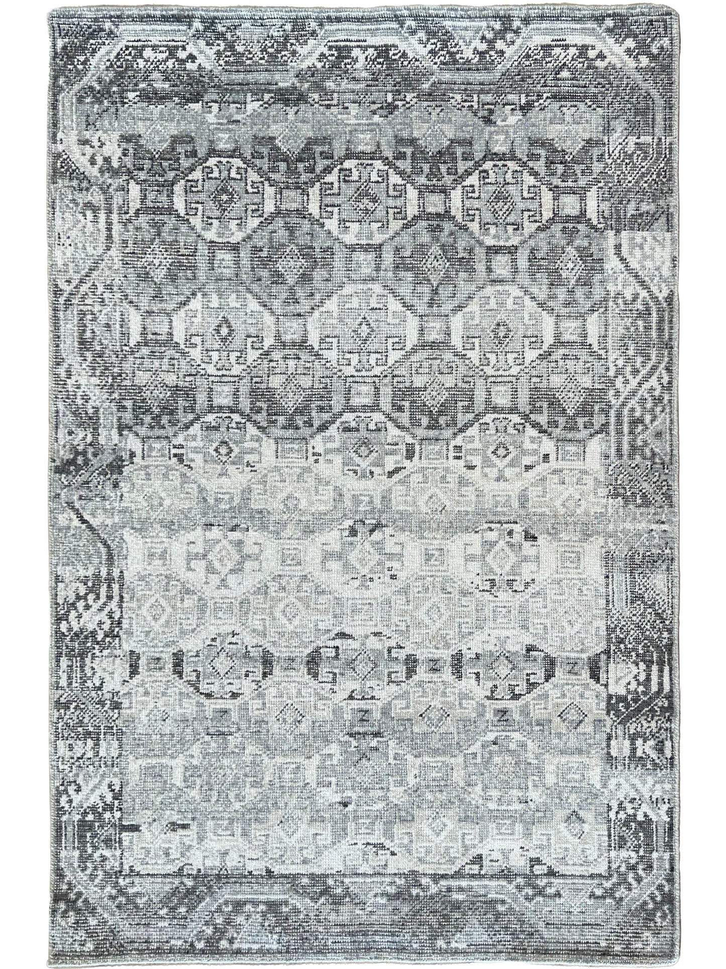 Vintage Look Bokhara 4'3"x5'11" Area Rug