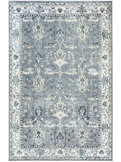 Floral Oushak 6'3"x9' Area Rug