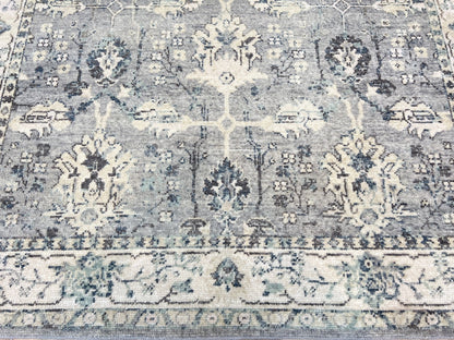 Floral Oushak 6'3"x9' Area Rug