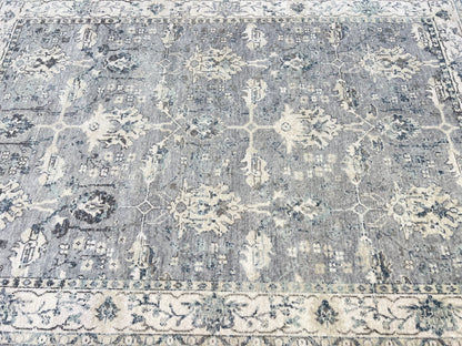 Floral Oushak 6'3"x9' Area Rug