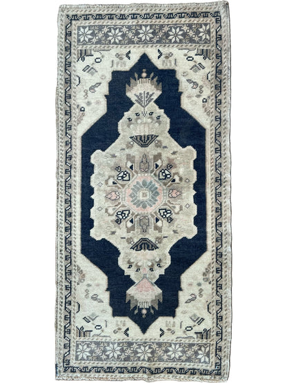 Turkish Vintage 1'10"x3'9" Area Rug