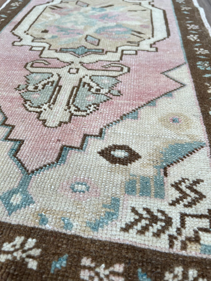 Turkish Vintage 1'9"x3'7" Area Rug