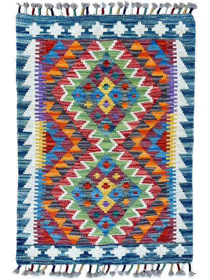 Flatweave Kilim 2'1"x2'11" Area Rug