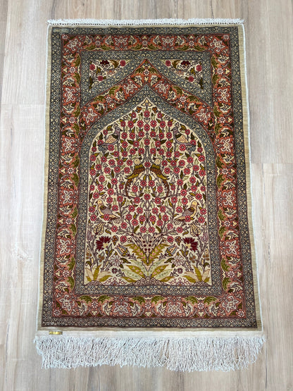Traditional Hereke 2'0"x3'1" Area Rug