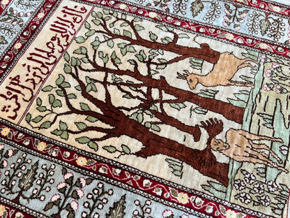 Traditional Hereke 1'4"x2'1" Area Rug