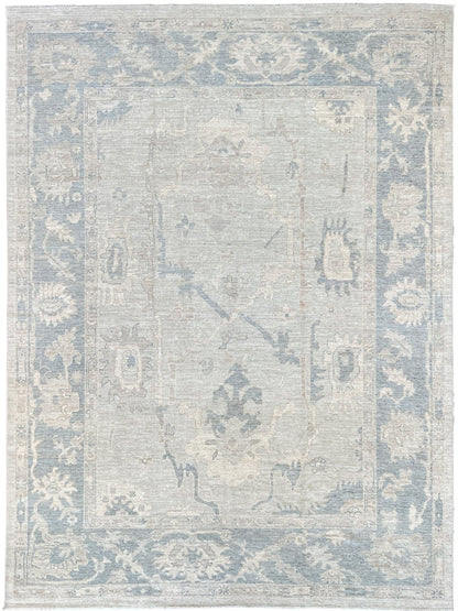 Floral Oushak 9'1"x12' Area Rug