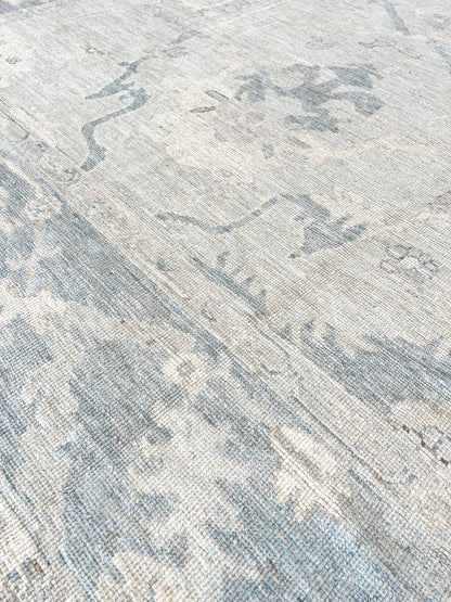Floral Oushak 9'1"x12' Area Rug