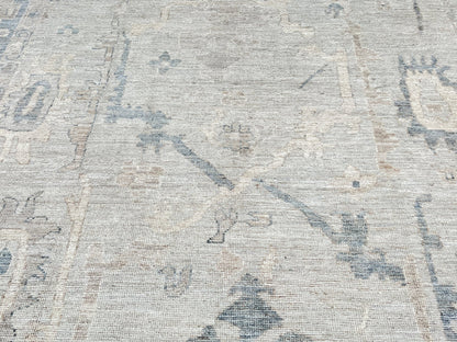 Floral Oushak 9'1"x12' Area Rug