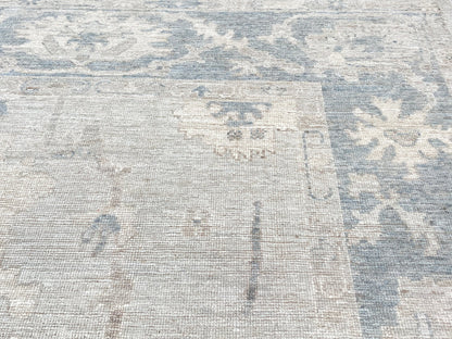 Floral Oushak 9'1"x12' Area Rug