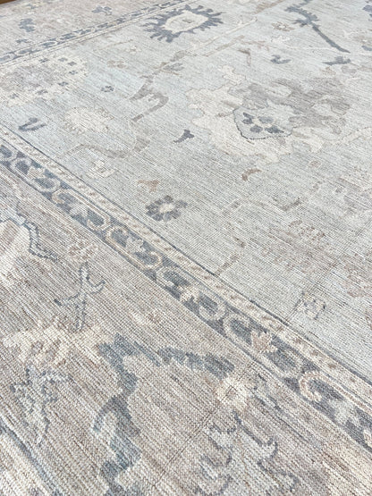 Floral Oushak 10'1"x14'1" Area Rug