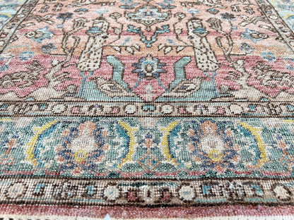 Vintage Look Tabriz 2'11"x5'1" Area Rug