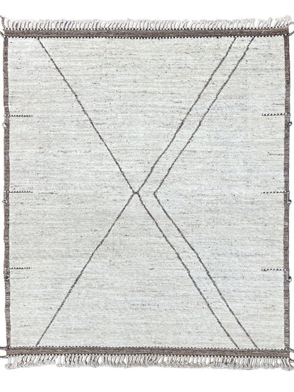 Moroccan Style 8'8"x9'9" Area Rug