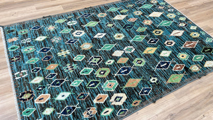 Moroccan Style 6'6"x9'6" Area Rug