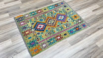 Flatweave Kilim 3'5"x4'8" Area Rug