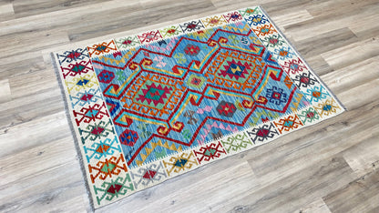 Flatweave Kilim 3'10"x5'9" Area Rug