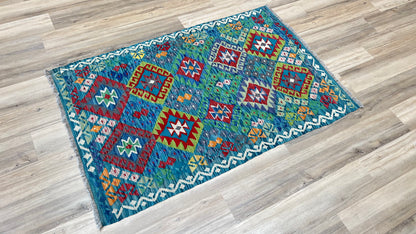 Flatweave Kilim 3'6"x5'4" Area Rug