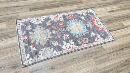 Floral Oushak 3'0"x5'4" Area Rug