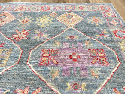 Geometric Oushak 3'11"x6'2" Area Rug