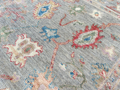 Floral Oushak 4'2"x6'2" Area Rug