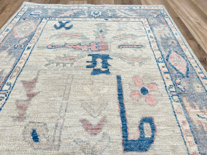 Floral Oushak Runner 3'0"x10'1" Area Rug
