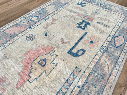 Floral Oushak Runner 3'0"x10'1" Area Rug