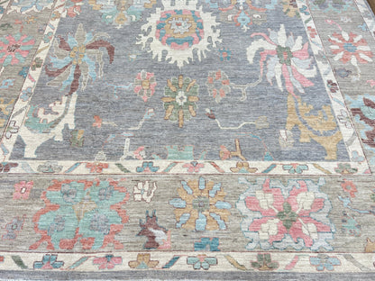 Floral Oushak 9'11"x13'11" Area Rug