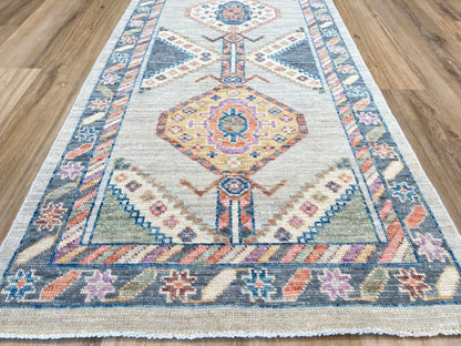 Geometric Oushak Runner 2'6"x14'0" Area Rug