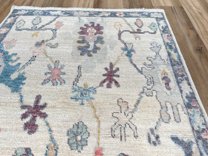 Floral Oushak Runner 2'11"x7'11" Area Rug