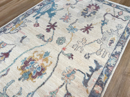 Floral Oushak Runner 2'11"x7'11" Area Rug