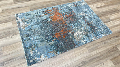Abstract Modern 4'0"x6'0" Area Rug