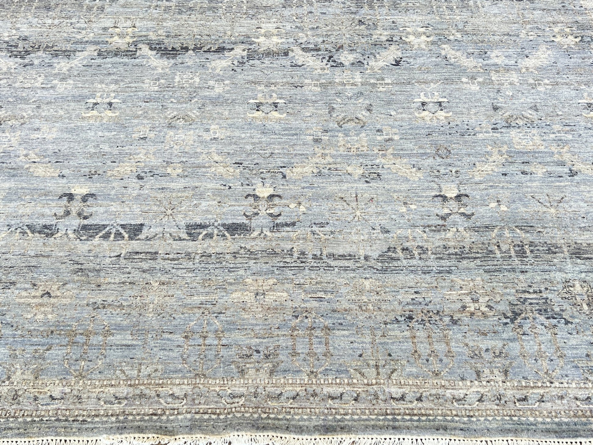Vintage Look Oushak 9'1"x12'0" Area Rug