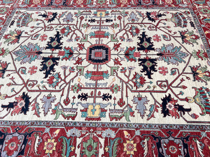 Transitional Heriz 9'2"x12'6" Area Rug