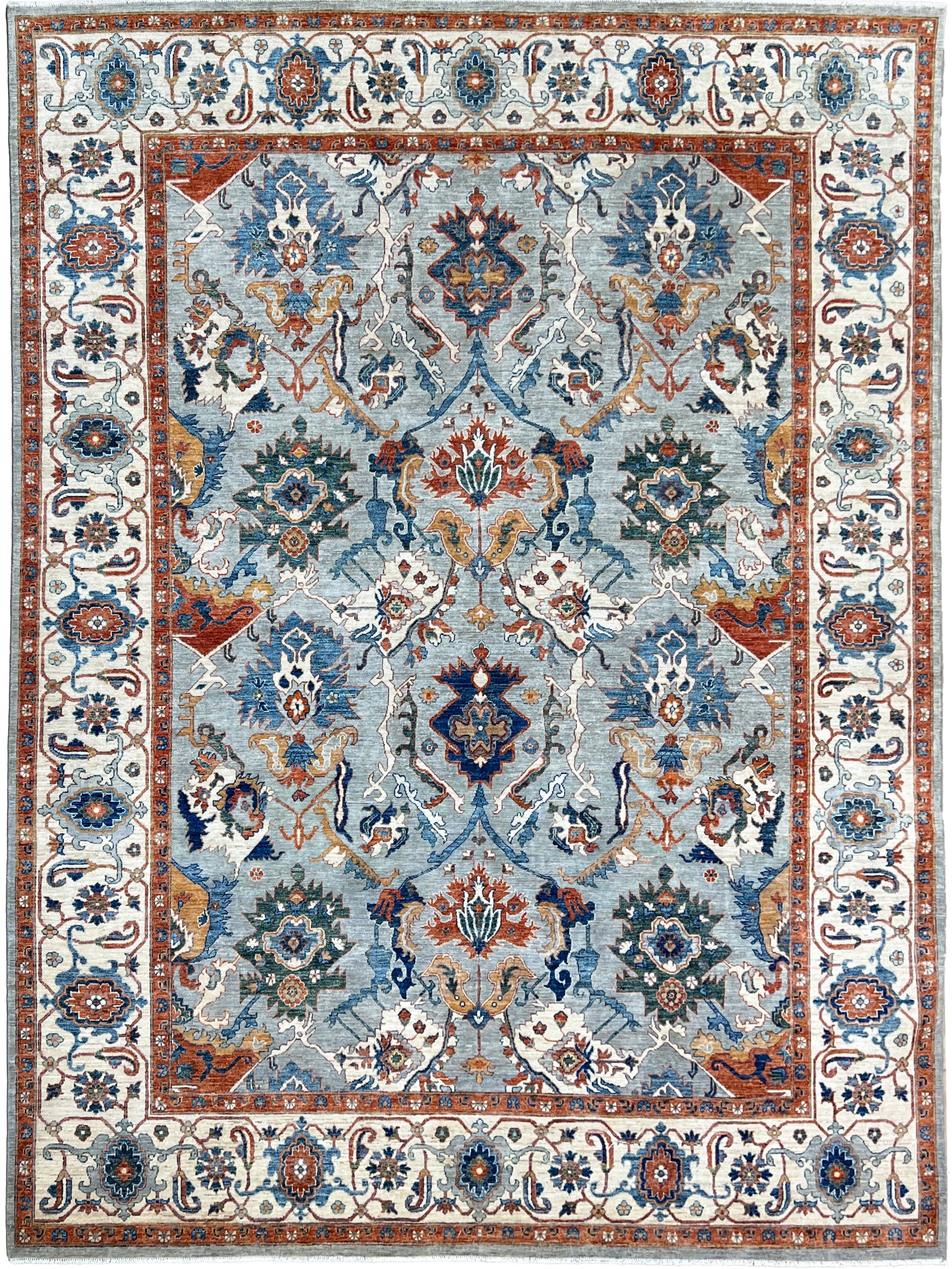 Transitional Heriz 8'10"x11'11" Area Rug